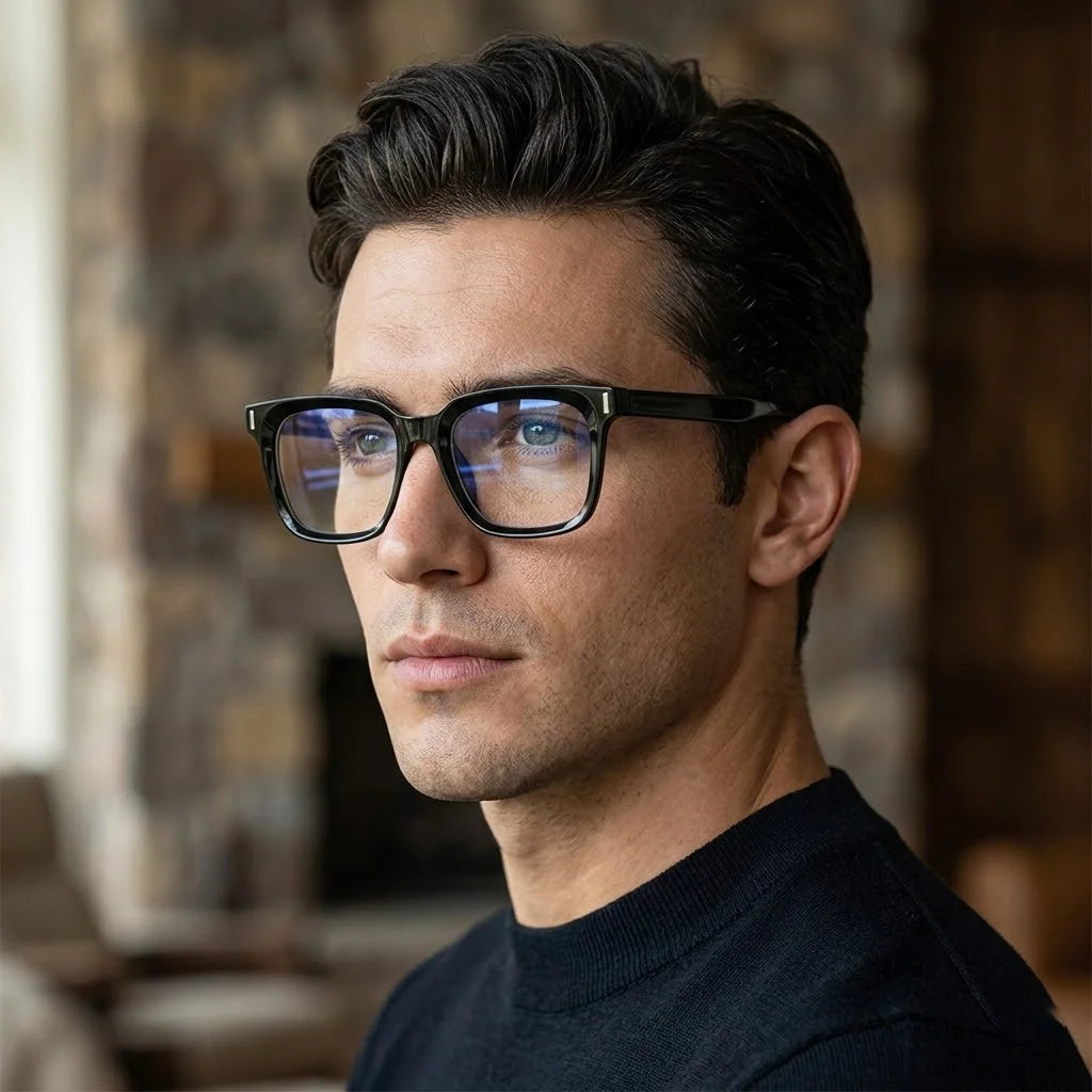 JMISUS Fashion Square Prescription Glasses Women Men Photochromic Progressive Myopia Optical Eyewear Lenses with Custom Recipe