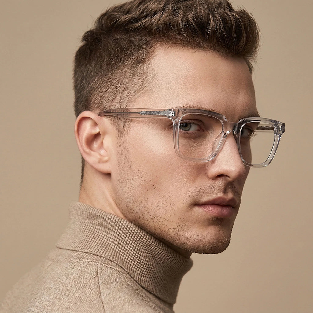 JMISUS Fashion Square Prescription Glasses Women Men Photochromic Progressive Myopia Optical Eyewear Lenses with Custom Recipe