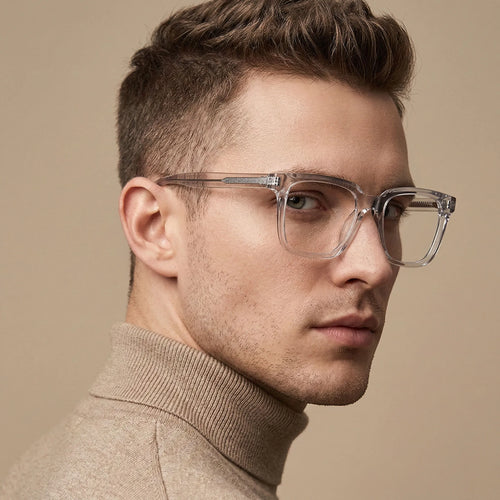 JMISUS Fashion Square Prescription Glasses Women Men Photochromic Progressive Myopia Optical Eyewear Lenses with Custom Recipe