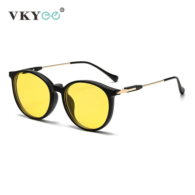 VKYEE Optical Magnetic Sunglasses Clip-On Polarized Sunglasses Set Myopia Hyperopia Glasses Customized Prescription Available